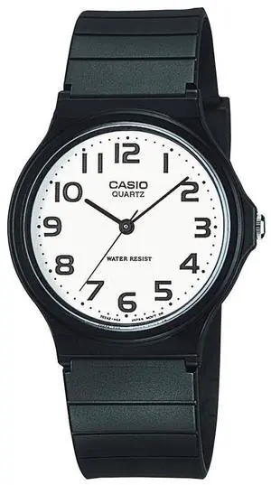 _Mega Brand MQ24 Vintage Series | Quartz Analog Watch for Men | White/Black | Water Resistant | Resin Case | Resin Band | Resin Glass | Three Hand Analog (HR, Min, SEC) | Classic Design | 3 Yr Batt