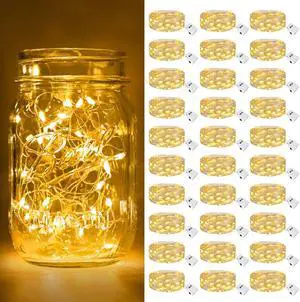 30 Pack Fairy Lights Battery Operated Twinkle Lights with 3 Modes 30 Pack Fairy Lights Battery Operated Twinkle Lights with 3 Modes