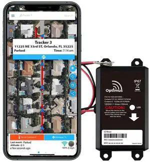 _Mega Brand Wired GPS Tracker for Vehicles - Easy Installation on Car's Battery - Low Cost Subscription Plan Options