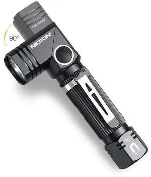 _Mega Brand N7 600 Lumens Tactical Flashlight, 90 Degree Ip65 Waterproof Led Mini Flashlight 4 Modes- Best High Lumens Are For Camping, Outdoor, Hiking Not including BatteriesGift