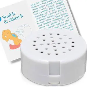 _Mega Brand Mini-Me®, Mini Recorder for Plush Toys, Pillows, Quilts & Back to School Crafts | 60-Second Multi-Message Custom Audio for DIY Gifting & Classroom Projects - 1 Pack