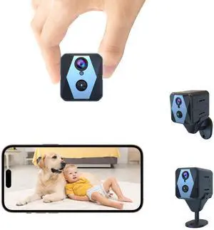 _Mega Brand 4K Spy Camera, Hidden Camera, WiFi Mini Cam, Durable Standby Time, Real-Time Recording, AI Motion Detection, Cloud & SD Storage, Auto Night Vision, Ideal Nanny Cam for Home Security