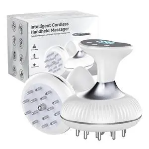 _Mega Brand Drainage Massager & Anti Cellulite Massage Tool, Helps Reduce Stretch Marks & Cellulite, for Legs, Arms & Belly, Body Sculpting Machine with Microcurrent & Light & Heat & Vibration