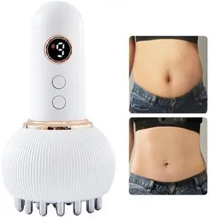 _Mega Brand Lymphatic Drainage Massager & Anti Cellulite Massage Tool, Helps Reduce Stretch Marks & Cellulite, for Legs, Arms & Belly, Body Sculpting Machine with Microcurrent, Light, Heat & Vibration