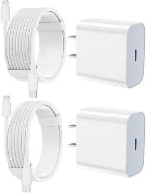 _Mega Brand iPhone Charger Fast Charging 2 Pack Type C Wall Charger Block with 2 Pack [6FT&10FT] Long USB C to Lightning Cable for iPhone 14/13/12/12 Pro Max/11/Xs Max/XR/X,AirPods Pro
