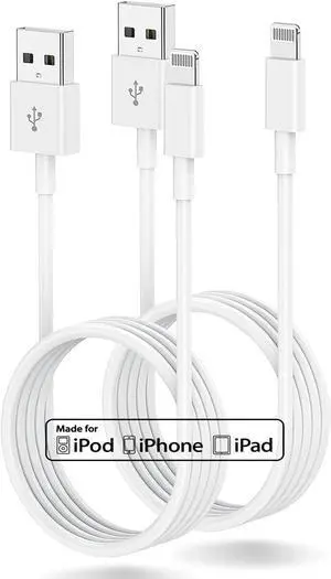 _Mega Brand 3ft iPhone Apple MFi Certified, Apple Lightning to USB Cable 3 Feet,Fast Apple Charging Cable Cord 3 Foot for iPhone 14 Pro Max/13/13 Mini/13 Pro/12/11 Pro/11/XS MAX/XR/8/7/6s/5S/iPad