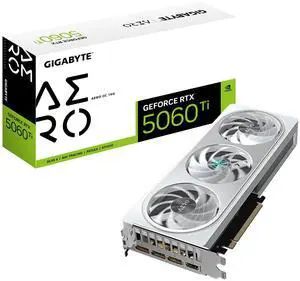 _Mega Brand GeForce RTX 5060 Ti AERO OC 16G Graphics Card, 16GB 128-bit GDDR7, PCIe 5.0, WINDFORCE Cooling System, GV-N506TAERO OC-16GD Video Card