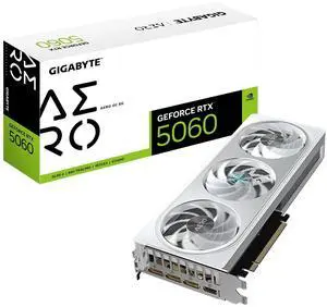 _Mega Brand GeForce RTX 5060 AERO OC 8G Graphics Card, 8GB 128-bit GDDR7, PCIe 5.0, WINDFORCE Cooling System, GV-N5060AERO OC-8GD Video Card