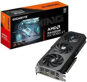 _Mega Brand Radeon RX 9060 XT Gaming OC 16G Graphics Card, PCIe 5.0, 16GB GDDR6, GV-R9060XTGAMING OC-16GD Video Card