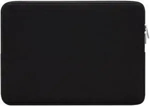 _Mega Brand 14 Inch Laptop Sleeve Case Protective Soft Padded Zipper Cover Carrying Computer Bag Compatible with 14" Notebook Chromebook Tablet Ultrabook (Black)