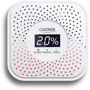 _Mega Brand Gas Leak Detector, Natural Gas Detectors, USB Plug-in Propane Gas Alarm, Combustible & Explosive Gas Alarm for RV, Kitchen, Home Safety, Methane, LNG, LPG Monitor, 10-Year Lifespan, White