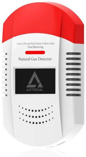 _Mega Brand Natural Gas Detector CH4/Propane/Methane - Portable Natural Gas Leak Alarm with LED Light & Audible Alert, 100% Battery-Powered Gas Monitor for Home, RV, Kitchen, Apartment Safety