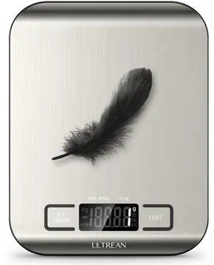 _Mega Brand Food Scale, Digital Kitchen Scale Weight Grams and Ounces for Baking Cooking and Meal Prep, 6 Units with Tare Function, 11lb (Batteries Included)