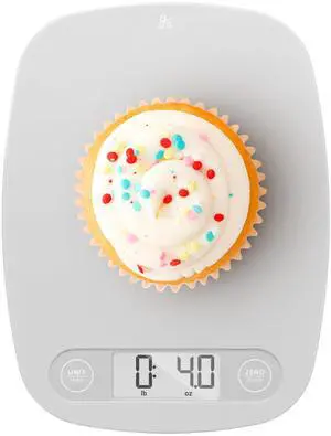 _Mega Brand  Slim Digital Kitchen Scale, 11lb / 5kg  Accurate 1 g Increments, Compact Lightweight Plastic Food Scale for Cooking, Baking & Meal Prep, Battery Included