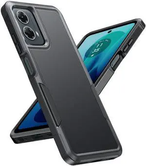 _Mega Brand for Motorola Moto G-5G-2024 Case: Dual Layer Shockproof Protective Cell Phone Cover | Military Grade Drop Proof Protection | Hybrid Matte Textured Rugged Hard Cases, 6.6inch