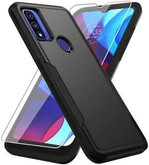 _Mega Brand  Moto G Play 2023 /Moto G Pure/Moto G Power 2022 Case,with Screen Protector,[Military Grade Drop Tested] Heavy-Duty Tough Rugged Shockproof Protective Case for Motorola G Pure (Black)