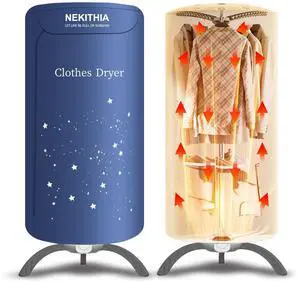 _Mega Brand Portable Clothes Dryer Upgraded to Quickly Dry A Large Number of Clothes and Shoes. Travel Mini 900w Dryer Machine, Compact Portable Dryer for Family, Apartment, RV and Travel