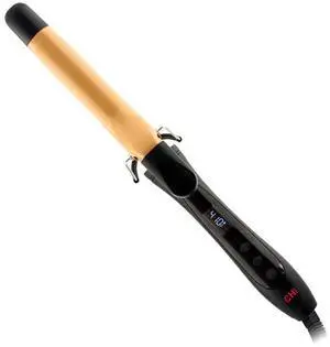 _Mega Brand Texture Tourmaline Ceramic Curling Iron, Hair Curler For Smooth & Shiny Curls, Adjustable Temperature & Automatic Shut-Off, 1" Barrel