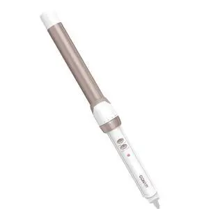 _Mega Brand Double Ceramic 1-Inch Curling Wand, Produces Flawless Waves, Curling Iron for Use on Medium and Long Hair, 30 Heat Setting Curling Iron, White
