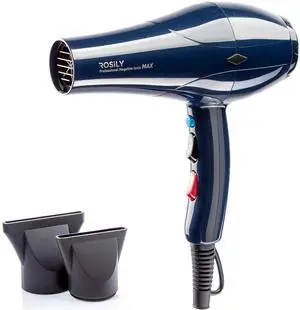_Mega Brand Professional 2200W Ionic Ceramic Hair Dryer | Fast Drying Salon Quality Blow Dryer with Nozzle Attachments for Smooth Shine and Silky Hair | Extra Long Cord and Faster Drying Time