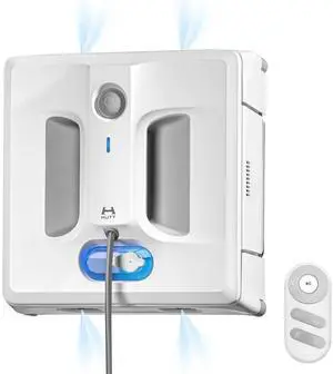 _Mega Brand Auto Window Cleaning Robot A1, Upgraded 4 Water Spray & 6000PA High Suction Power Window Cleaner with Laser Sensor Detection, Perfect for High-Rise Windows, Tiles and Glass
