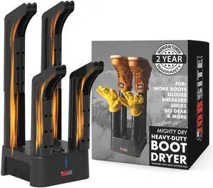 _Mega Brand Boot Dryer - Mighty Dry with Heat Blower Fan - Fast Glove & Shoe Dryer - Helps Reduce Odor