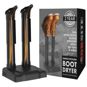 _Mega Brand Boot Dryer - Silent Shoe Dryer & Warmer for Work Boots, Gloves & Shoes - Fanless Convection Dry - Helps Reduce Odor
