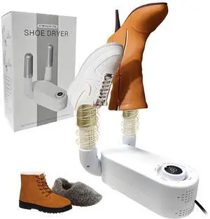 _Mega Brand Shoe Dryer Glove Dryer, Dry Wet Shoes with 360°Heat Blower, Intelligent Shoes Dryer with Four Timer, Suitable for Sneaker, Glove, Boots, Ski Boot, Helmet, Folding and hanging Design