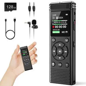 _Mega Brand 136GB Digital Voice Recorder with Playback,9000 Hours Audio Recording Device,Voice Activated Recorder with Noise Reduction,A-B Repeat,Mp3 Player and Password for Lectures Meeting/Classes