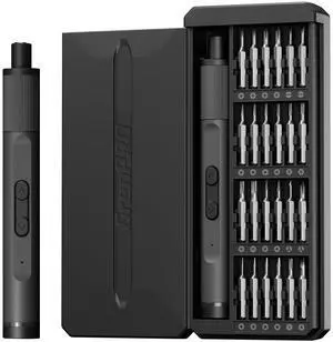 _Mega Brand Mini Electric Screwdriver Set 24-in-1, 3.7V Precision Screwdriver Set, USB-C Rechargeable, Small Electric Screw Driver for Phone Camera Laptop Watch Metal Bits for Home DIY Projects