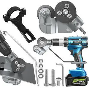_Mega Brand New electric metal cutter, sheet metal cutting drill attachment, sheet metal cutter, sheet metal cutter, for cutting iron plate, color steel tile, aluminum plate, copper plate and so on.
