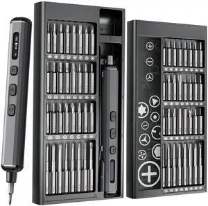 _Mega Brand  Mini Electric Screwdriver, [Bearing Steel] Magnetic Power Precision Screw driver Set, Rechargeable Tiny Cordless Repair Tool Kit, for Eyeglass, Watch, Computer, Ring Doorbell, PS5, More