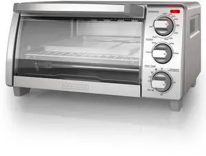 _Mega Brand  4-Slice Toaster Oven, TO1745SSG-1A, Even Toast, 4 Cooking Functions Bake, Broil, Toast and Keep Warm, Removable Crumb Tray, Timer