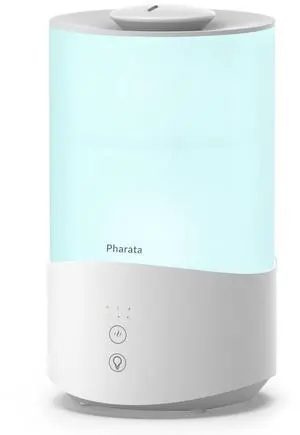 _Mega Brand Humidifiers for Bedroom, 4.0L Humidifier with Essential Oil Diffuser, Top Fill Ultrasonic Cool Mist Humidifier for Large Room, Sleep Mode, Adjustable mist output, Auto Shut-Off