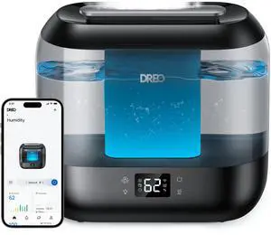 Smart Humidifiers for Bedroom, Top Fill 4L Supersized Humidifier Large Room with 28 dB, 36H Runtime, Touch/APP/Voice Control, Nightlight, Cool Mist Humidifiers for Baby, Plants, Indoor, Black Smart Humidifiers for Bedroom, Top Fill 4L Supersized Humidifier Large Room with 28 dB, 36H Runtime, Touch/APP/Voice Control, Nightlight, Cool Mist Humidifiers for Baby, Plants, Indoor, Black