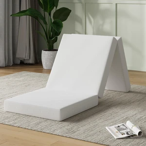 Foldable Mattress Topper, Single Size Comfort Foam Trifold Mattress with Cloud Design Cover, 4 Inch Folding Mattress for Back Pain Relief, Suitable for Camping, RV Travel, 75"x25"x4" Foldable Mattress Topper, Single Size Comfort Foam Trifold Mattress with Cloud Design Cover, 4 Inch Folding Mattress for Back Pain Relief, Suitable for Camping, RV Travel, 75"x25"x4"