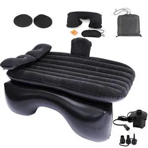 _Mega Brand Inflatable Car Air Mattress Back Seat Bed with Air Pump,55 "x 35" Portable Thickened Car Travel Camping Sleeping Air Mattress Blow Up Bed for Car Universal SUV