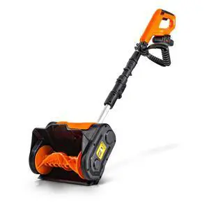 _Mega Brand Cordless Snow Shovel, 20V 2Ah Electric Snow Thrower - Lightweight, 10"x5" Clearing Path, 25 ft Throwing Distance, 300 lbs/Min Snow Capacity (2024)