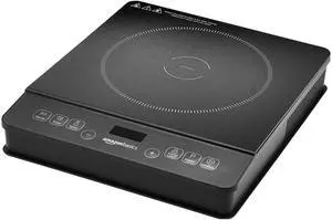 _Mega Brand  1800W Electric Portable Induction Cooktop, Induction Burner with Child Lock, Overheat Protection, Timer, 8 Power Settings, Up to 440°F, for Cookware with Diameter 5.7"-8.2", Black