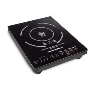_Mega Brand  Portable Single Induction Cooktop Countertop Burner Hot Plate with Fast Heating Mode, 1800 Watts, 10 Temperature Settings up to 450F, Black (34104)