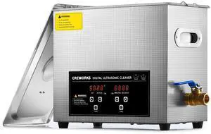 _Mega BrandUltrasound Cleaner with Heater and Timer, 1.6 gal Digital Sonic Cleaning Machine, 180W 6L Stainless Steel Jewelry Cleaner for Professional Tool Glasses Watch Retainer Denture Parts Cleaning
