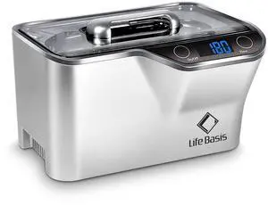 _Mega Brand Ultrasonic Cleaner, Professional Ultrasonic Jewelry Cleaner 20 Ounces (600ML) with Digital Timer, Watch Holder Ultrasonic Glasses Cleaner for Rings, Coins, Watches, Dentures, Silver