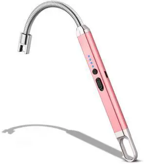 MEIRUBY Electric Candle Lighter, Birthday Christmas Stocking Stuffers Gifts for Women Mom Men Wife Sister, USB Arc Rechargeable Windproof Long Lighter for Candle BBQ Housewarming Gift Idals