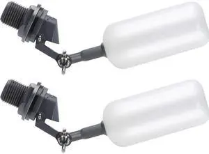 _Mega Brand Float Ball Valve, 1.57 Inch Male Automatic Fill Feed Humidifier Tank Water with Adjustable Arm for Ponds, Livestock Water Trough, Aquariums, Aquaculture, Hydroponics and Reservoir(2 Pack)