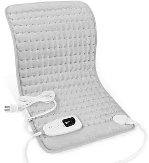 _Mega Brand Heating Pad,Electric Heating Pads for Back,Neck,Abdomen,Moist Heating Pad for Shoulder,Knee,Arms,Legs,Dry/Moist Heat & Auto Shut Off,Birthday Gifts for Men and Women(Light Gray, 24''×12'') _Mega Brand Heating Pad,Electric Heating Pads for Back,Neck,Abdomen,Moist Heating Pad for Shoulder,Knee,Arms,Legs,Dry/Moist Heat & Auto Shut Off,Birthday Gifts for Men and Women(Light Gray, 24''×12'')
