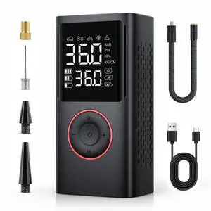 _Mega Brand Cordless Tire Inflator Portable Air Compressor - Air Pump for Car Tires 150 Psi.