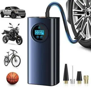 _Mega Brand 150PSI Portable Air Compressor, Tire Inflator with Digital Pressure Gauge and Touch Screen for Car, Bike, Motorcycle, Ball.