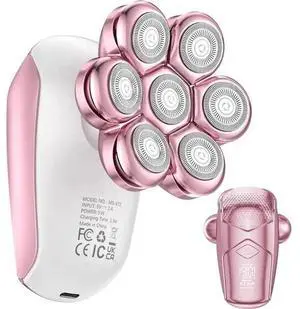 _Mega Brand 7D Rechargeable Cordless Electric Razor for Women - IPX6 Waterproof Wet/Dry Body Shaver, Bikini Trimmer, Epilator for Face, Underarms & Legs.