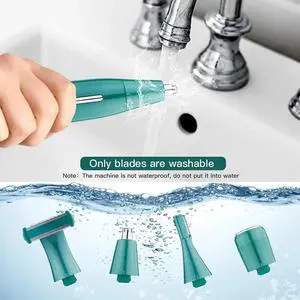 _Mega Brand 4-in-1 Women's Electric Razor - Painless Shaver with LED Display, Rechargeable Bikini Trimmer for Face, Underarms, Legs & Bikini Area.