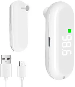 _Mega Brand USB-C Rechargeable No-Touch Forehead Thermometer for Kids & AdultsInstant 1-Sec IR Fever Alarm,99 Memory,°C/°F Switch, Silent Night ModeDigital Baby Thermometer for,Clinic,Travel,School.